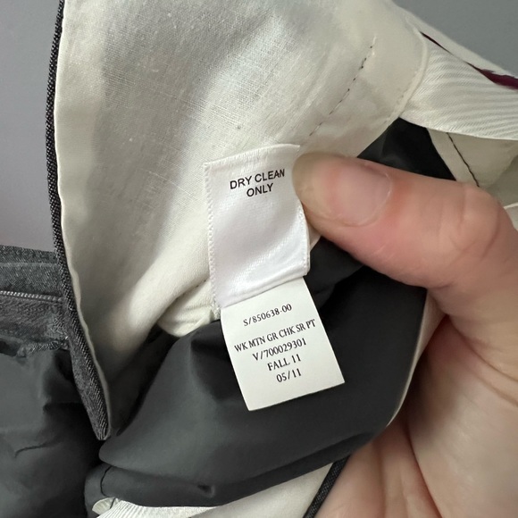 Banana Republic Martin Fit Wool Dress Pants Size 8 Gray - Picture 9 of 12